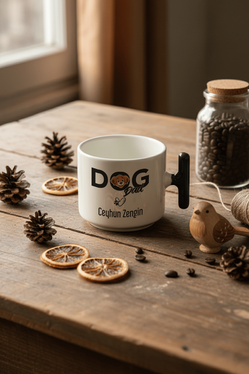 Dog Dad Kişiye Özel T Kupa