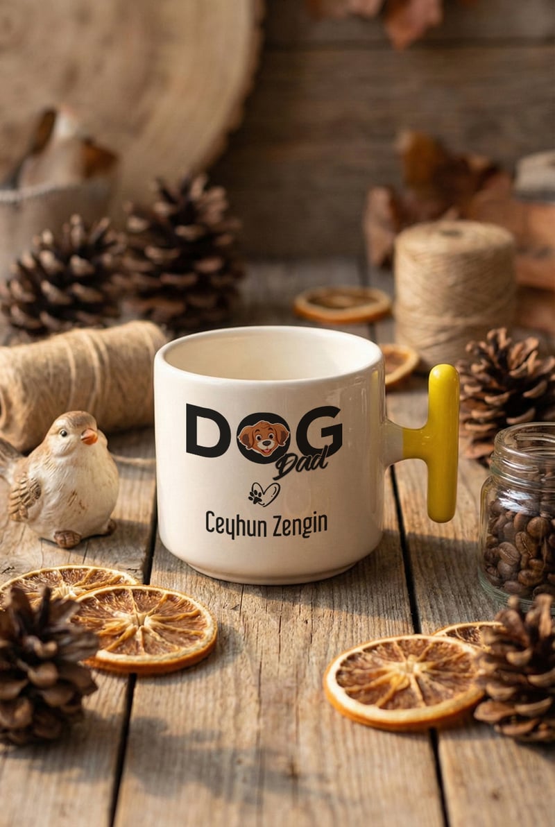 Dog Dad Kişiye Özel T Kupa