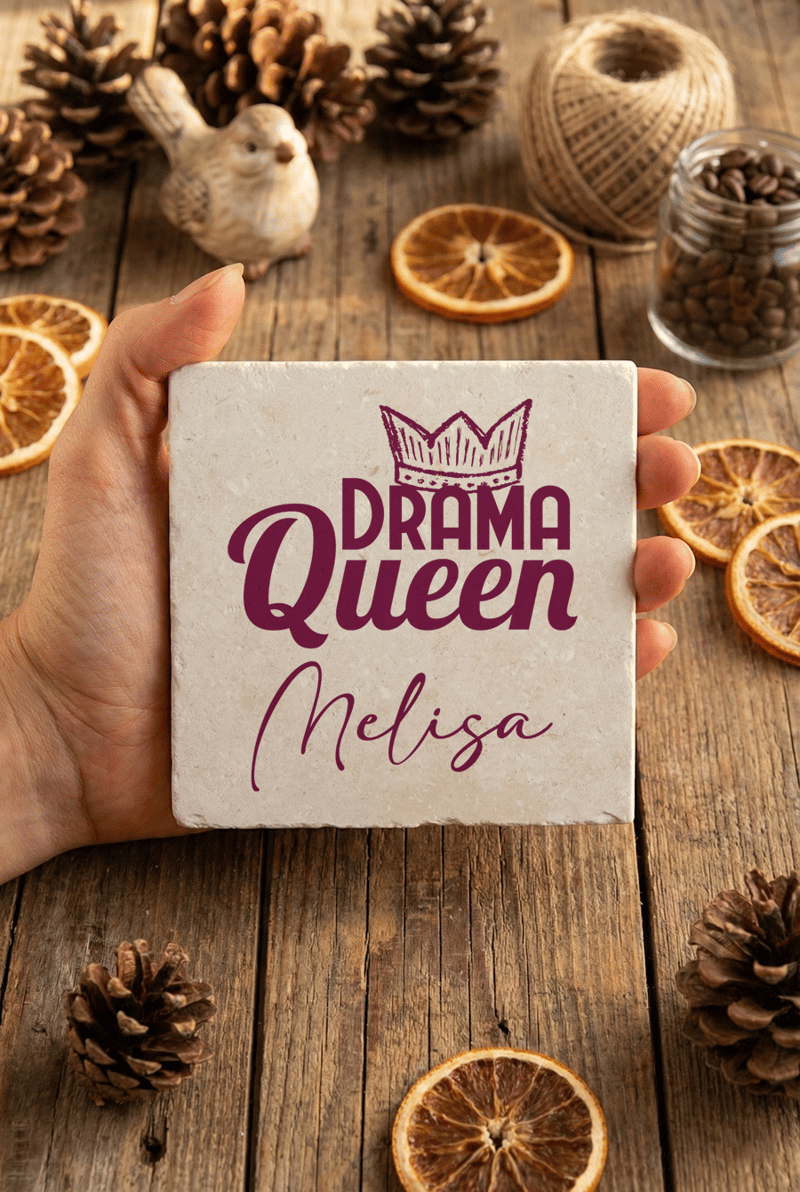 Drama Queen Kişiye Özel Bardak Altlığı