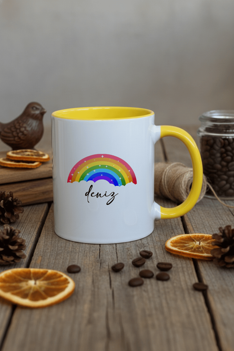Gökkuşağı Kişiye Özel Kupa Bardak Standart