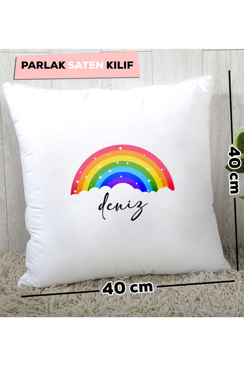 Gökkuşağı Kişiye Özel Yastık