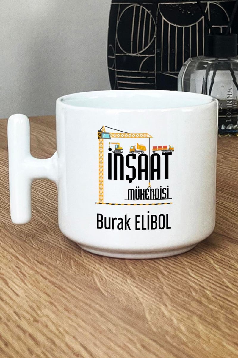 İnşaat Mühendisi Hediye Kutusu - Kişiye Özel T Kupa, Kolonya, Bardak Altlığı, Mum