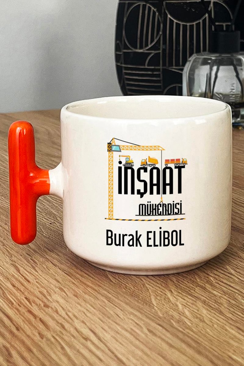 İnşaat Mühendisi Hediye Kutusu - Kişiye Özel T Kupa, Kolonya, Bardak Altlığı, Mum