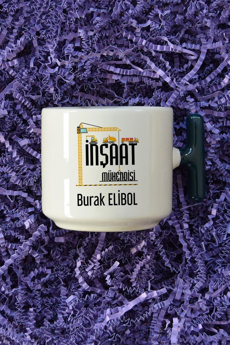 İnşaat Mühendisi Hediye Kutusu - Kişiye Özel T Kupa, Kolonya, Bardak Altlığı, Mum
