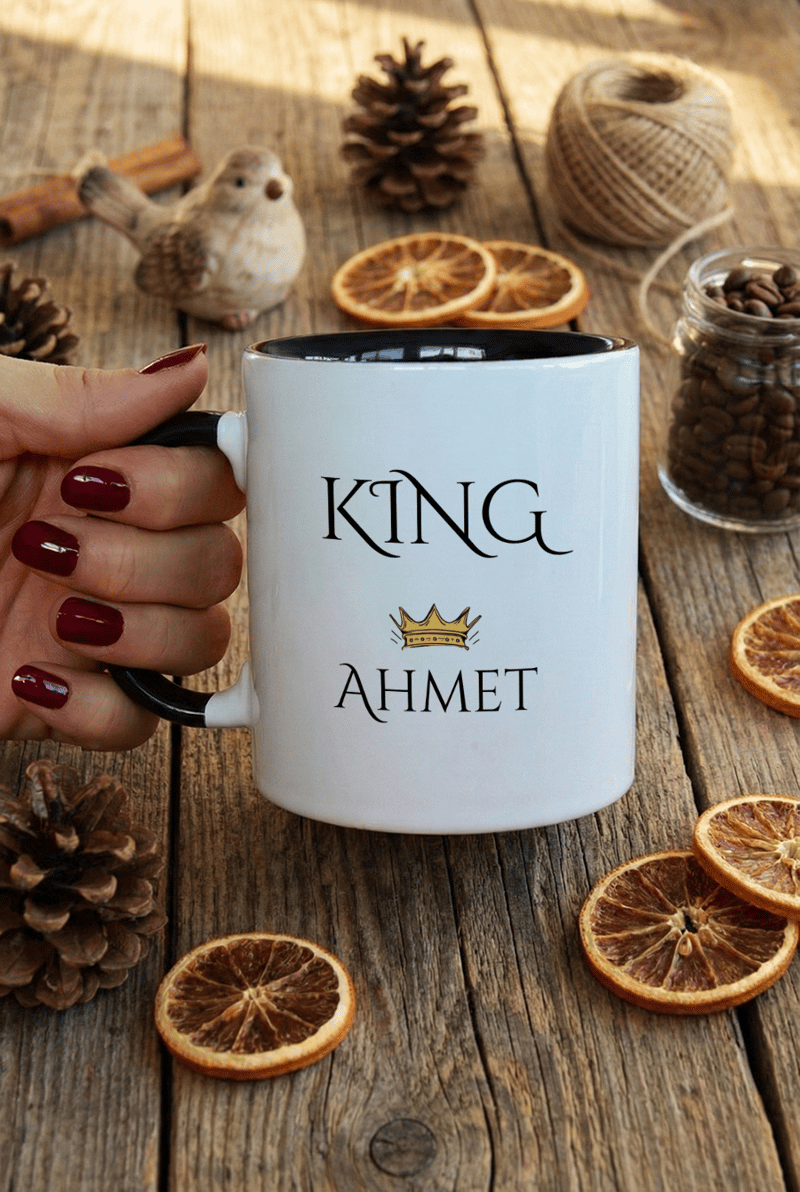 King Hediye Kutusu - Kişiye Özel Kupa Standart, Filtre Kahve, Melodi Çikolata, Fotoğraf 12 Adet