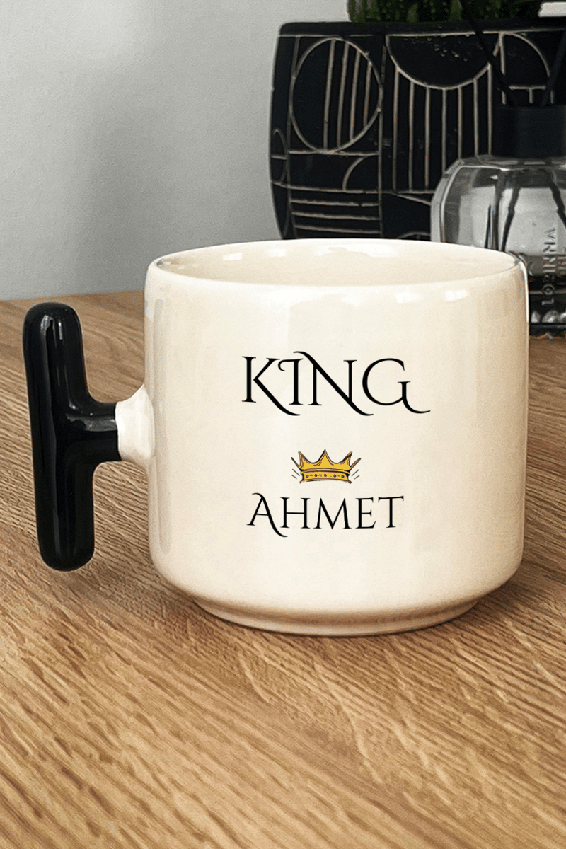 King Hediye Kutusu - Kişiye Özel T Kupa, Seramik Kalemlik, Dekoratif Taş İsimlik, Güneş Anahtarlık