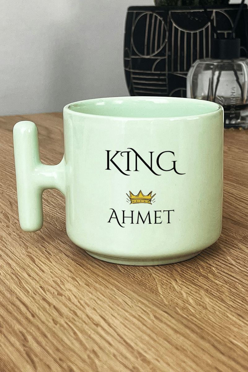King Hediye Kutusu - Kişiye Özel T Pastel Kupa, Peluş Avokado, Fotoğraf 1 Adet