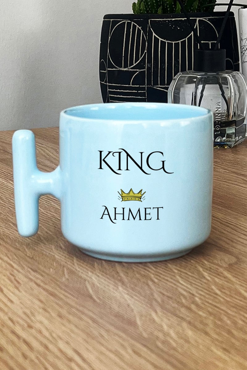 King Hediye Kutusu - Kişiye Özel T Pastel Kupa, Peluş Avokado, Fotoğraf 1 Adet