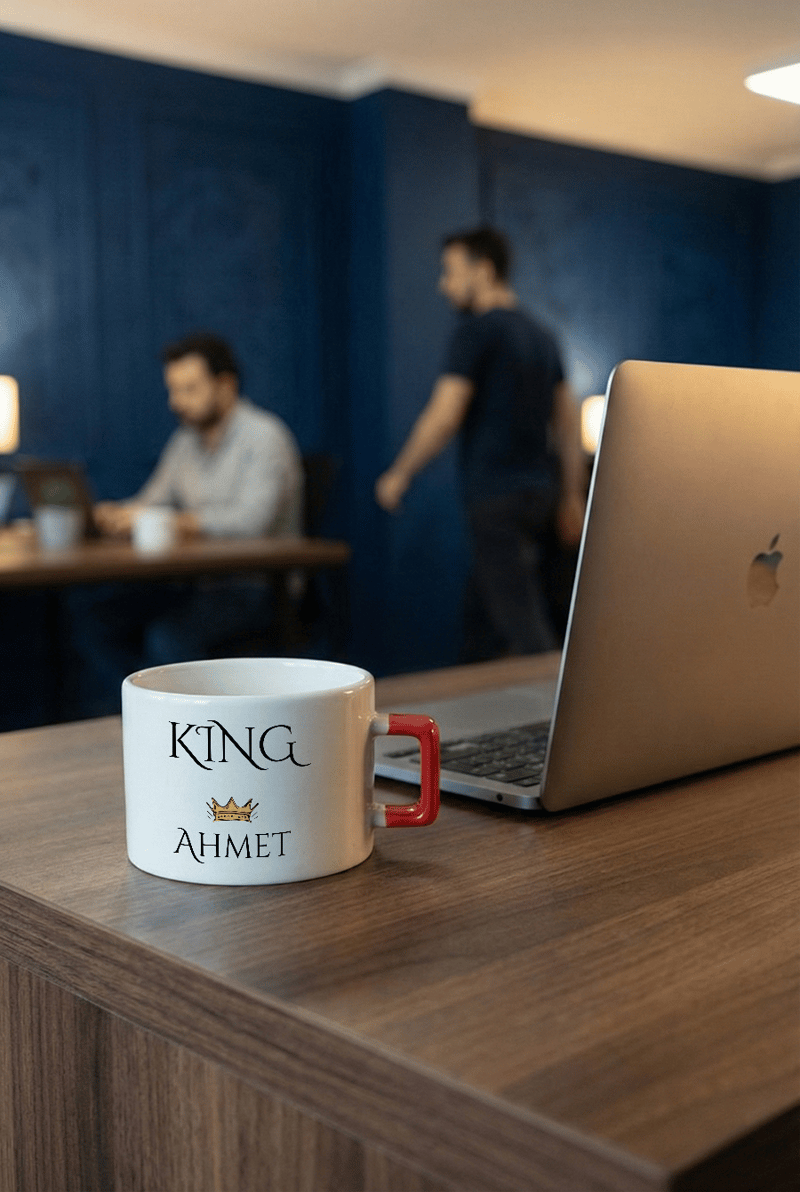 King Kişiye Özel Lüks Fincan