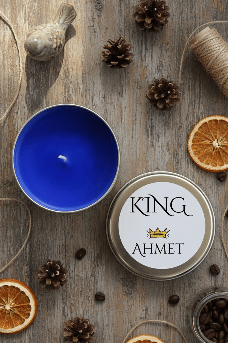 King Kişiye Özel Mum