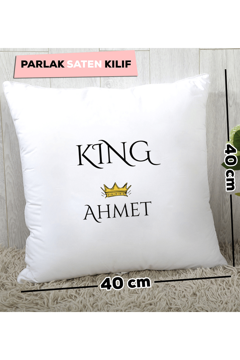 King Kişiye Özel Yastık