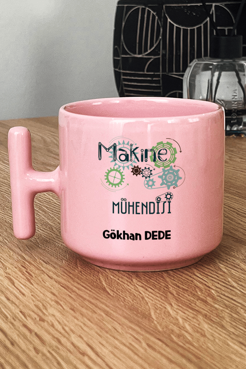 Makine Mühendisi Hediye Kutusu - Kişiye Özel T Pastel Kupa, Peluş Avokado, Fotoğraf 1 Adet