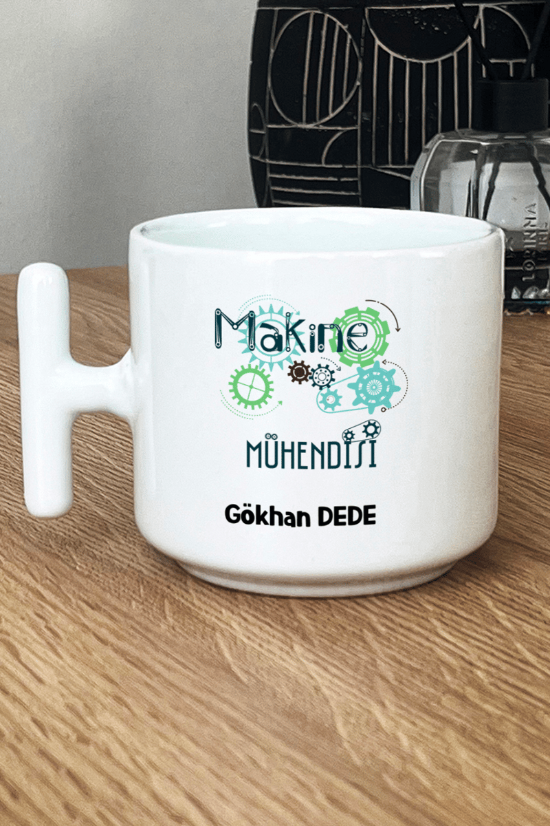 Makine Mühendisi Hediye Kutusu - Kişiye Özel T Kupa, Kolonya, Bardak Altlığı, Mum