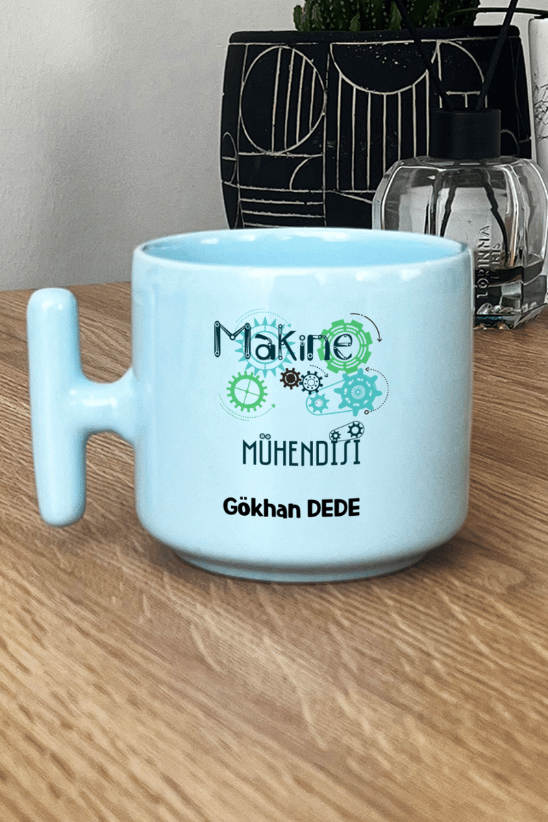 Makine Mühendisi Hediye Kutusu - Kişiye Özel T Pastel Kupa, Peluş Avokado, Fotoğraf 1 Adet