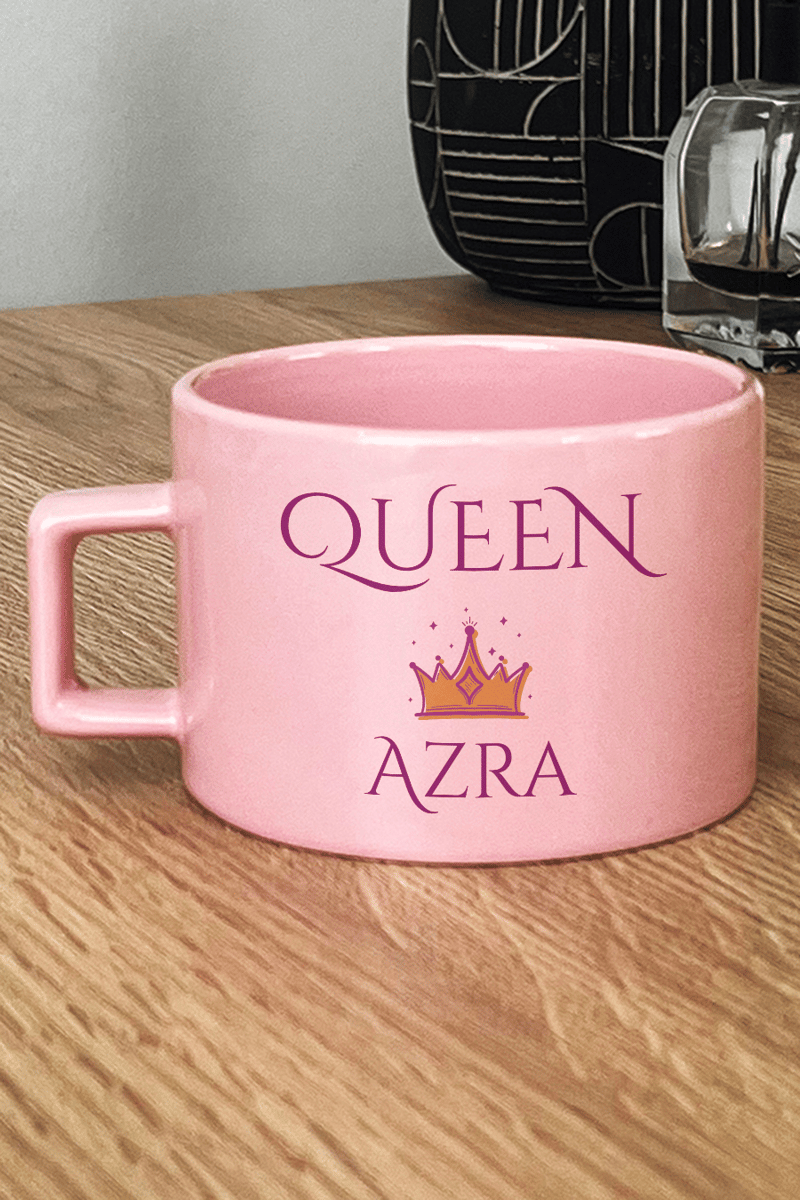 Queen Hediye Kutusu - Kişiye Özel Lüks Pastel Fincan, El Kremi, Ahşap Fotoğraf Çerçevesi