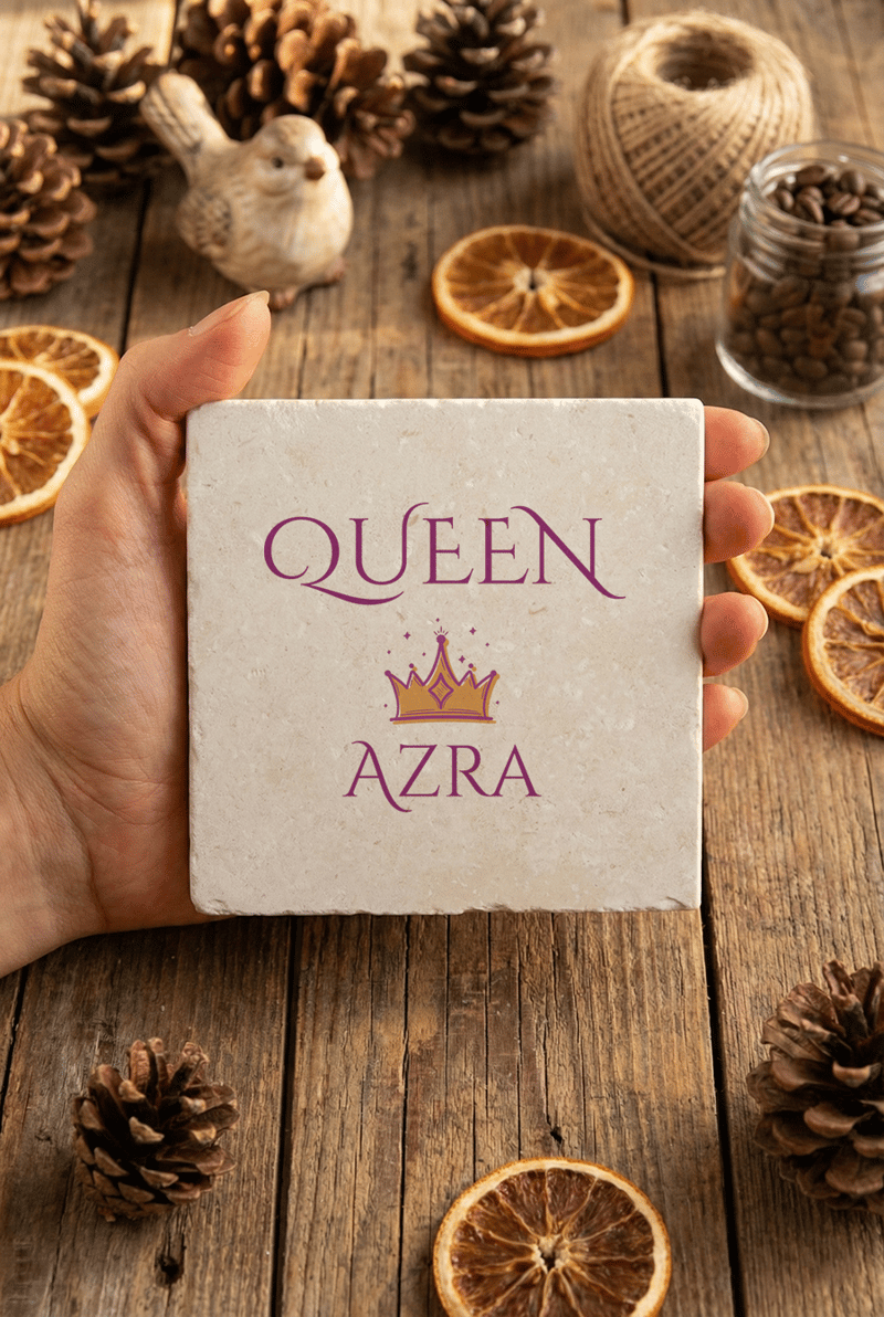 Queen Kişiye Özel Bardak Altlığı