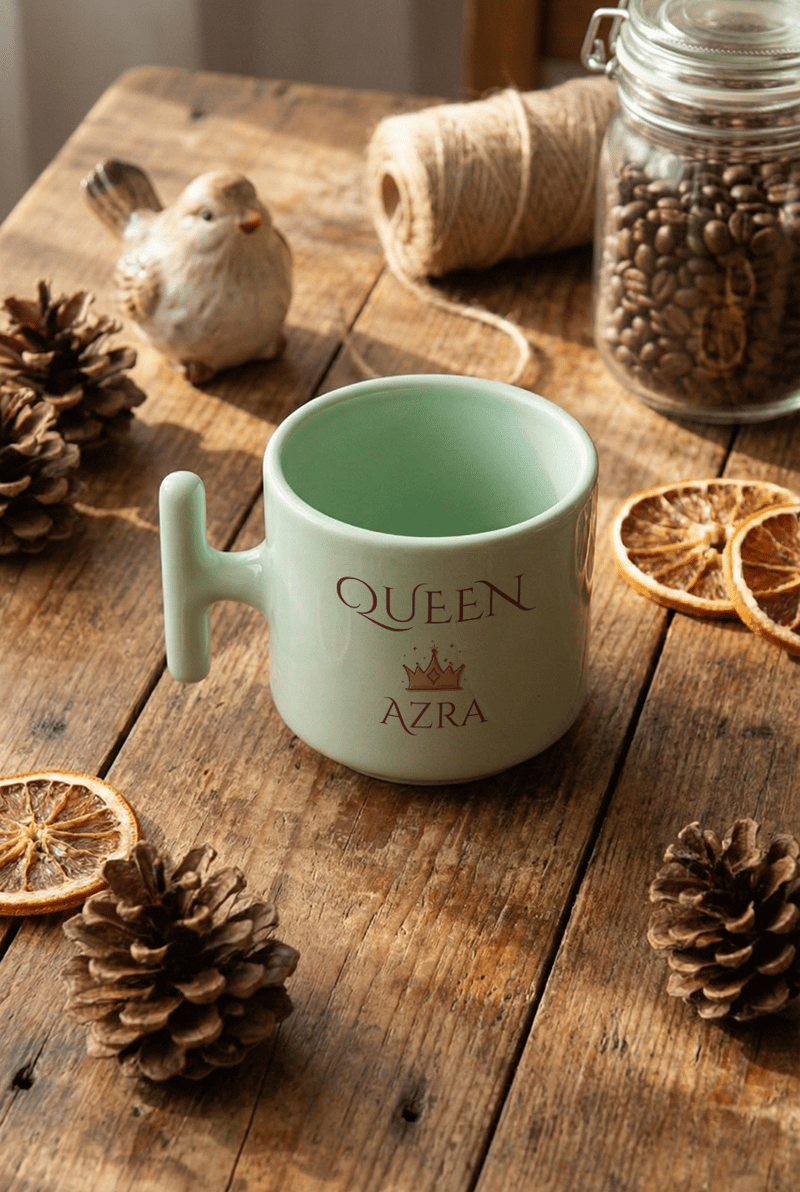 Queen Kişiye Özel T Pastel Kupa