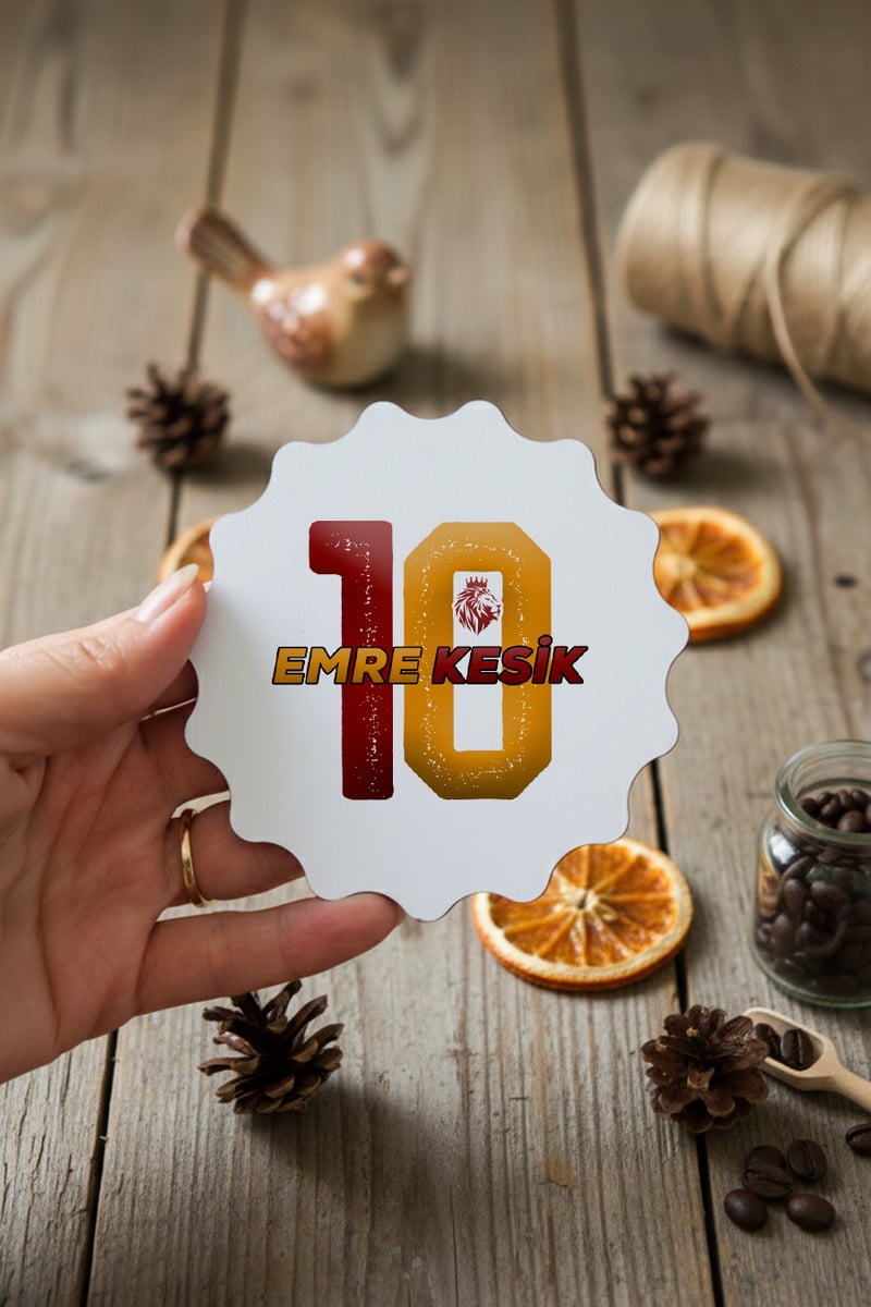 Sarı Kırmızı Taraftar Hediye Kutusu - Kişiye Özel T Kupa, Kolonya, Bardak Altlığı, Mum