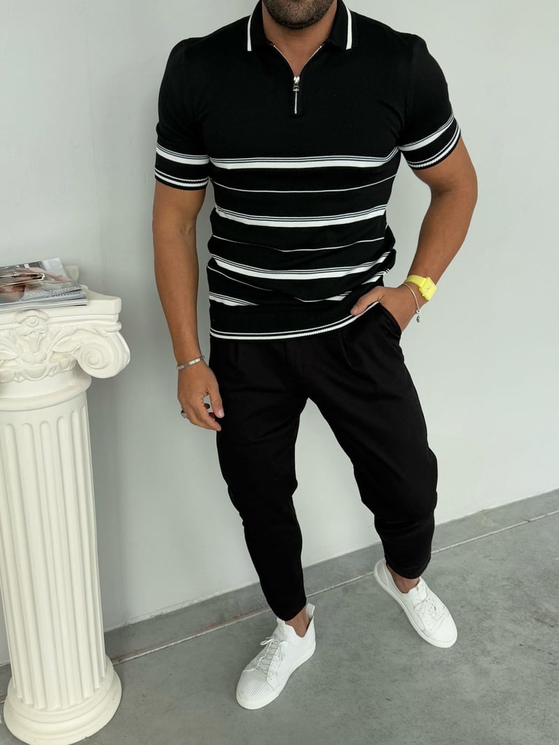 Deepoint Triko Tshirt Siyah