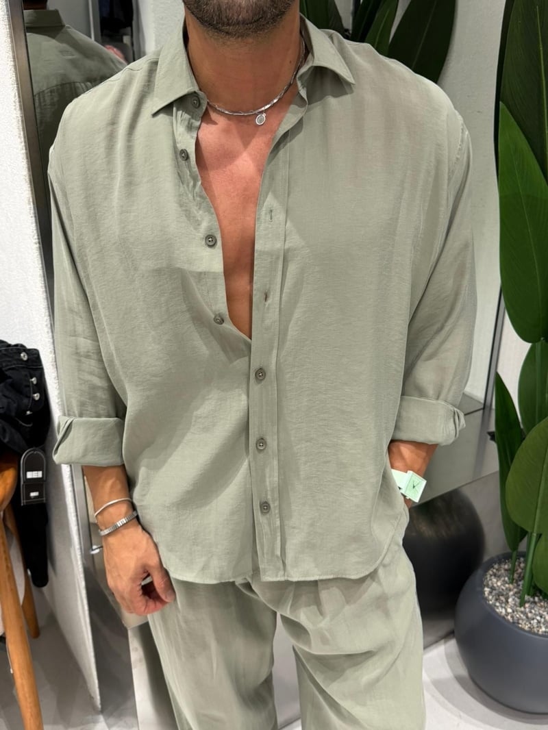 Giesto Modal Gömlek Haki