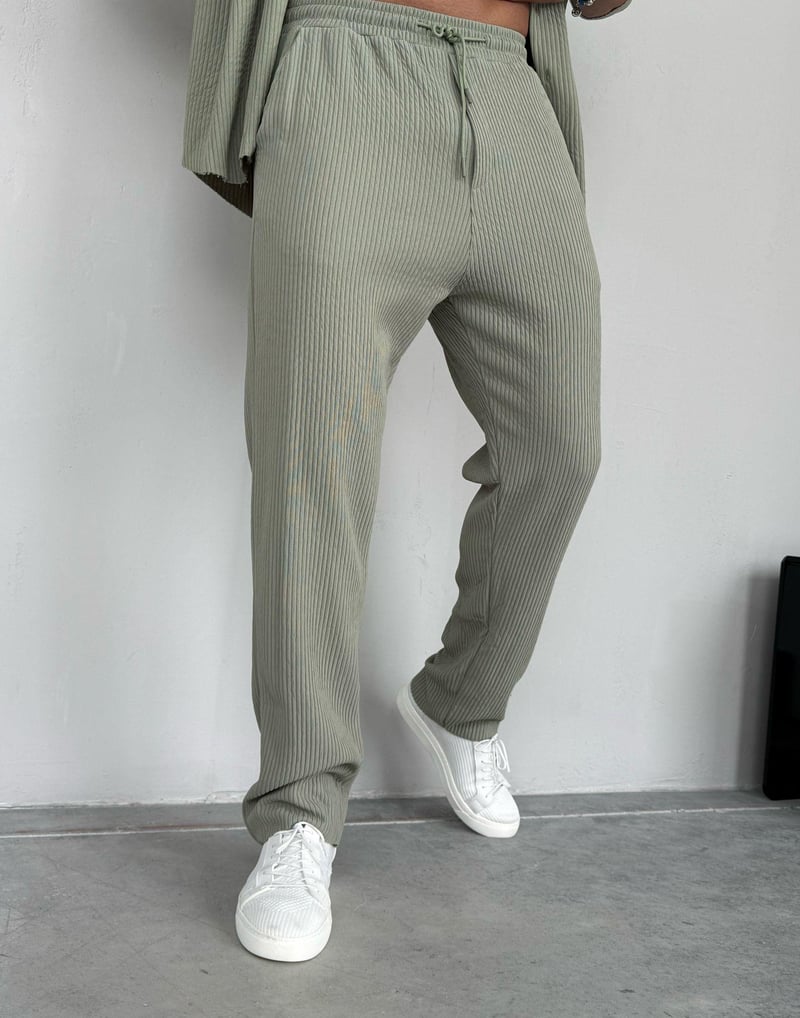 Marrakech Fitilli Baggy Pantolon Haki