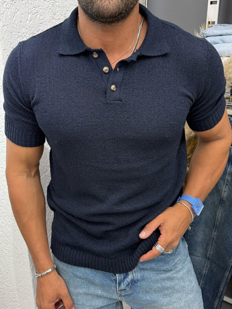 Marrakech Örme Tshirt Lacivert