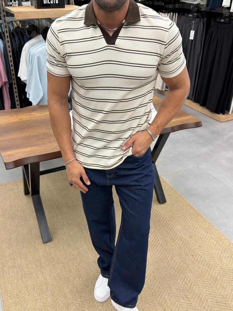 Tobi Örme Tshirt Kahve