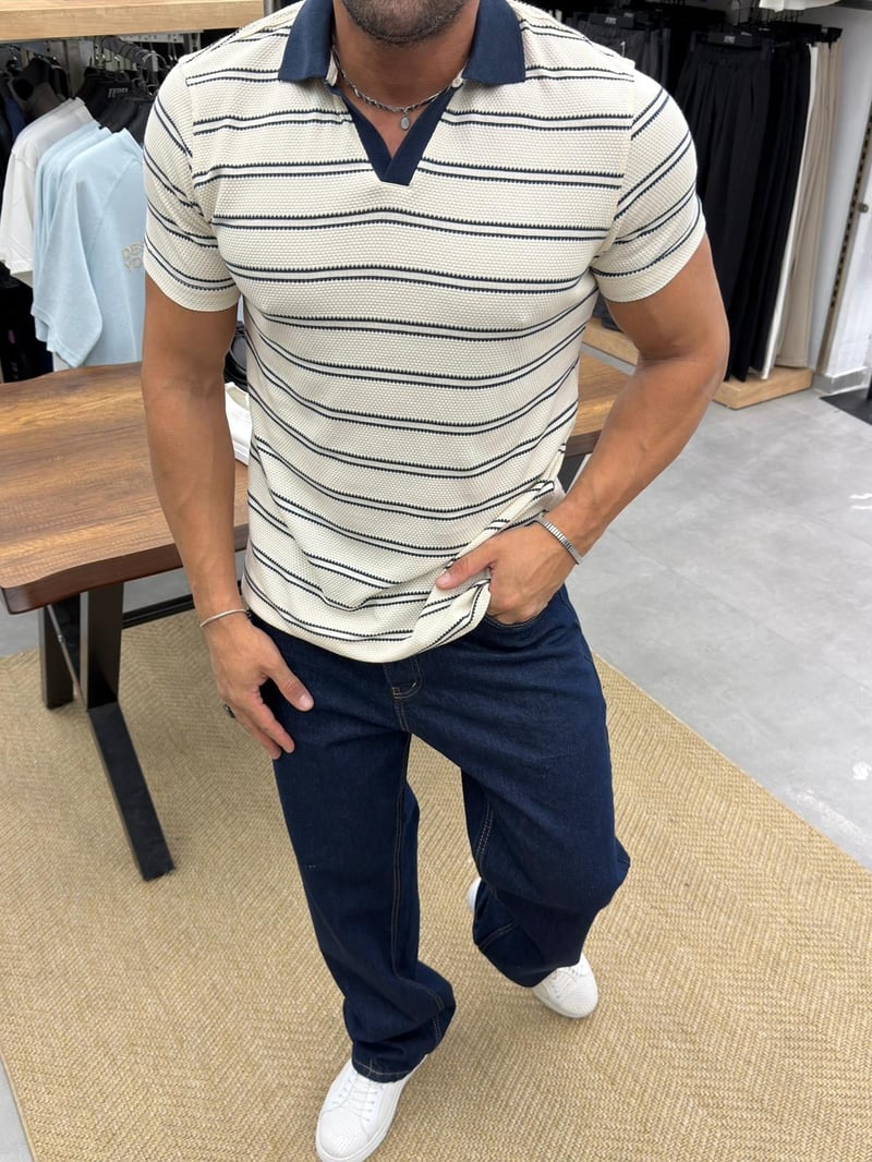 Tobi Örme Tshirt Lacivert