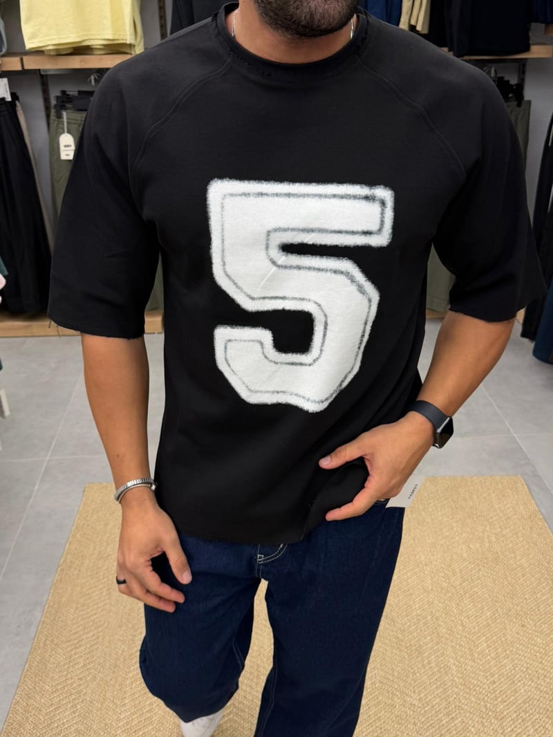 Vamos Oversize Premium Tshirt Siyah