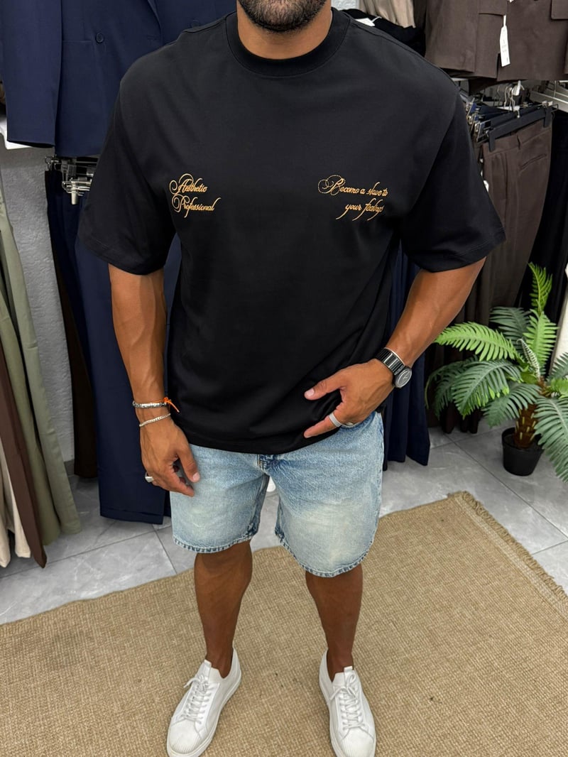Yep Premium Kalite T-Shirt Siyah
