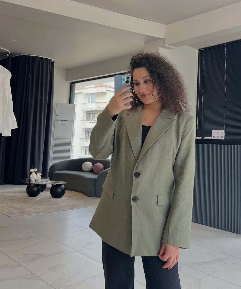 Yeşil Blazer Ceket