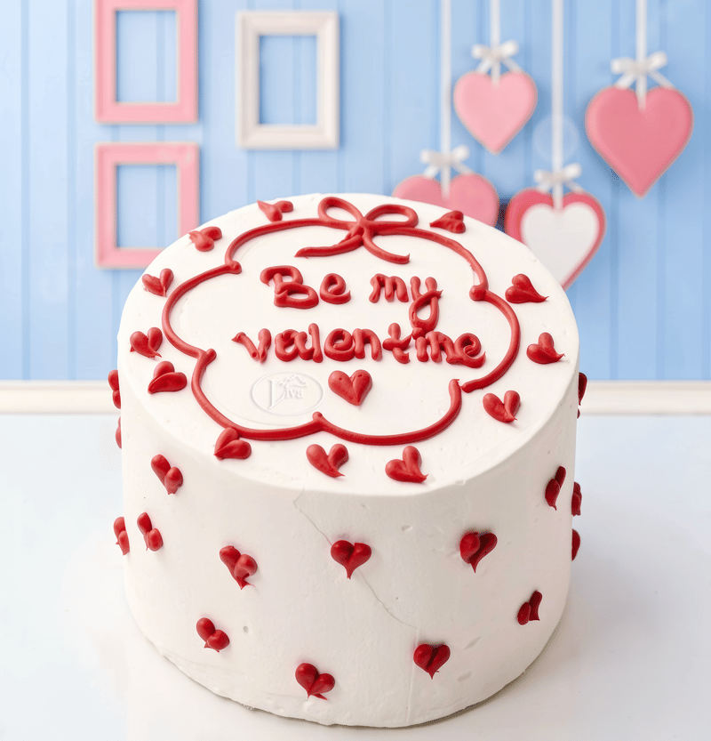 Be My Valentine Yazılı Pasta