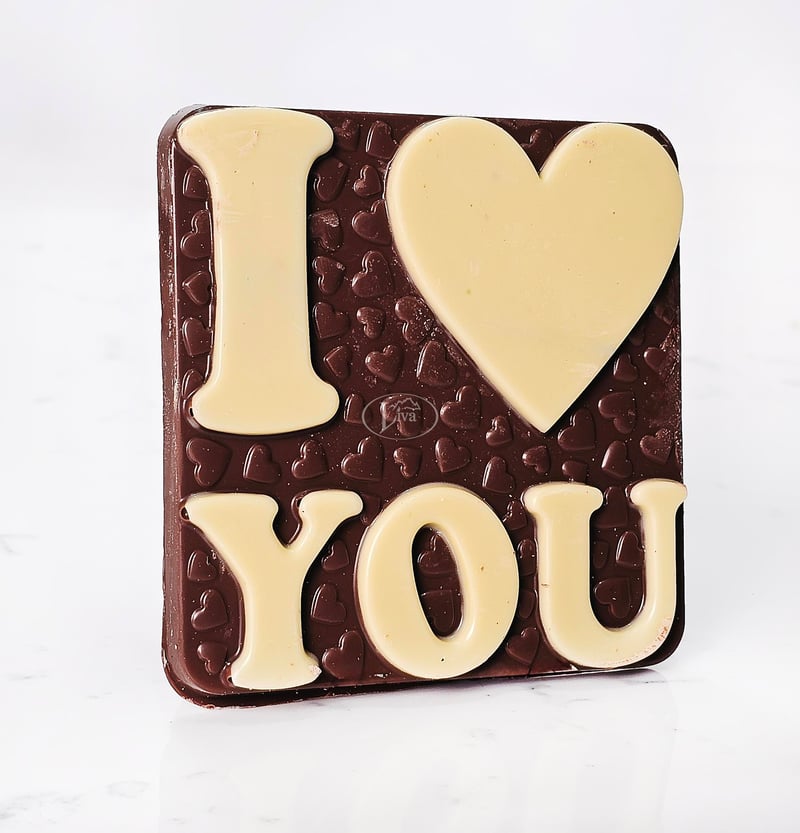 Sütlü I Love You Kare Çikolata