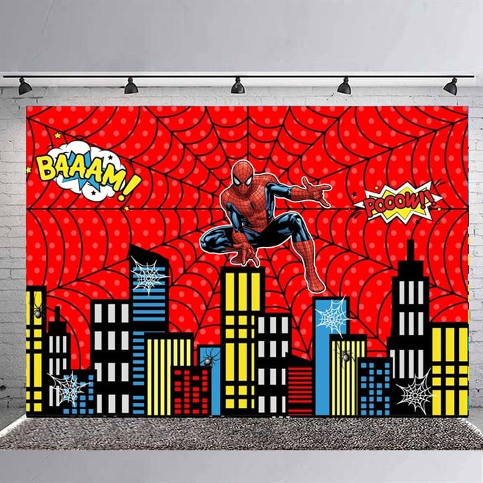 Spiderman Doğum Günü Branda Afişi 2 - 70 cm - 100 cm