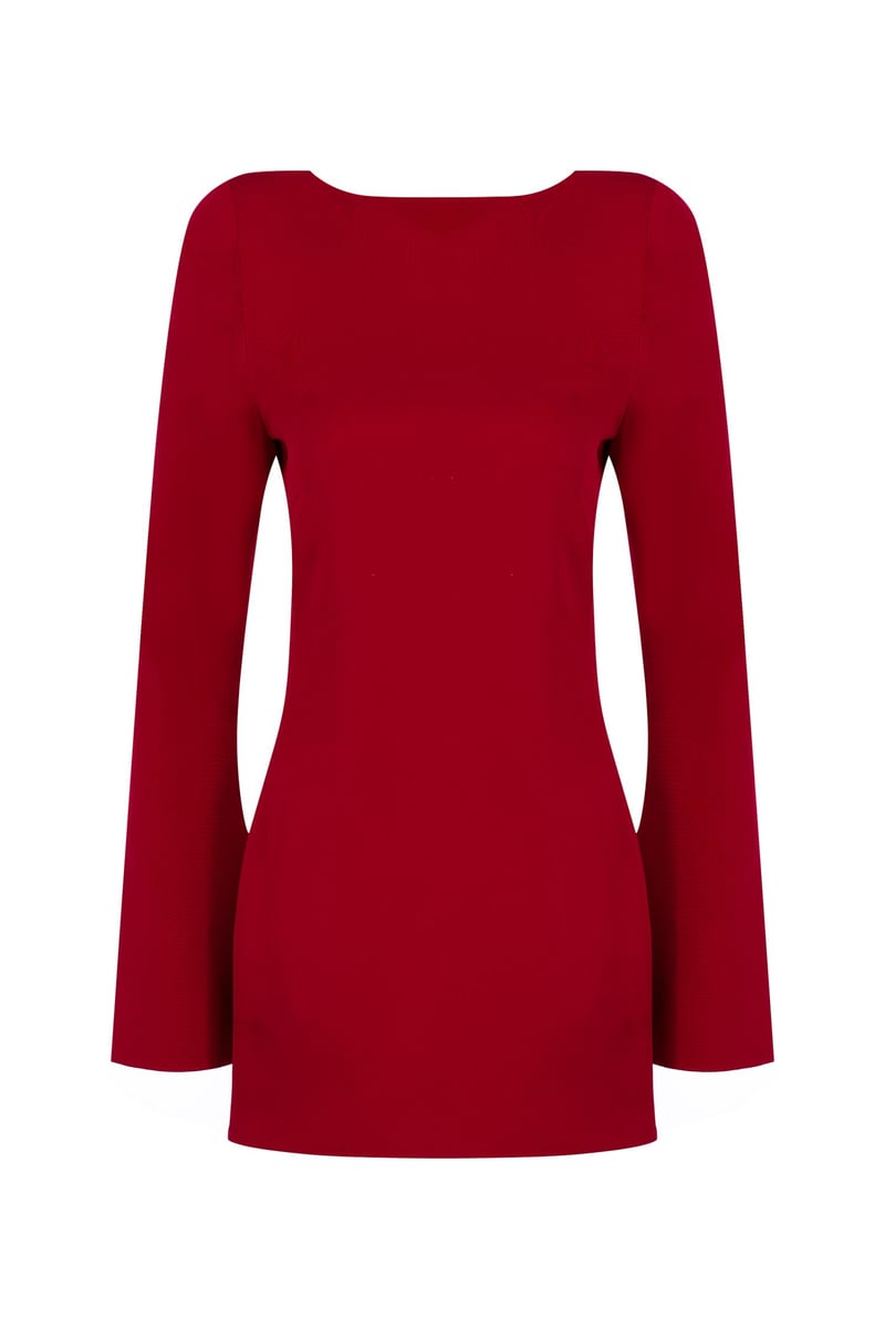 Backless Red Mini Dress