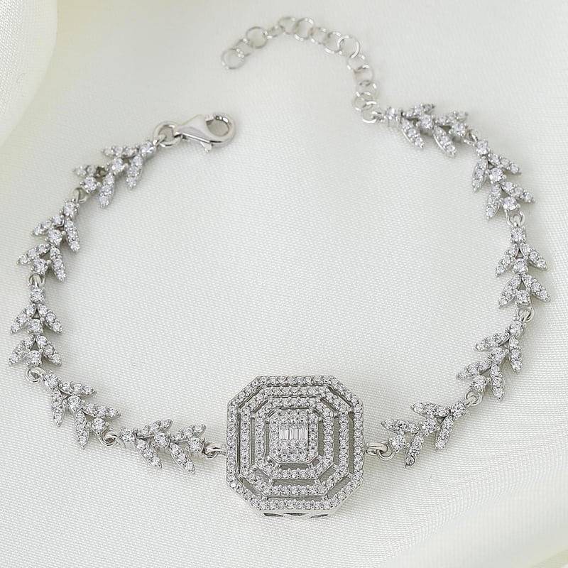 Effective Diamond Baget Efsanesi Gümüş Bileklik
