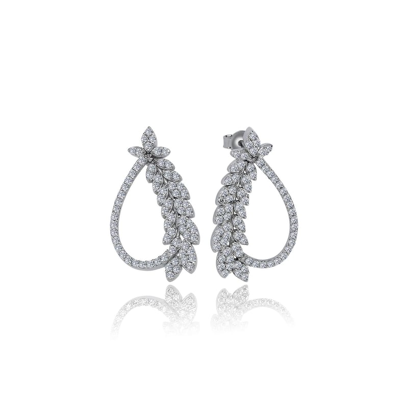 Effective Diamond Işıltı Buklesi Gümüş Küpe