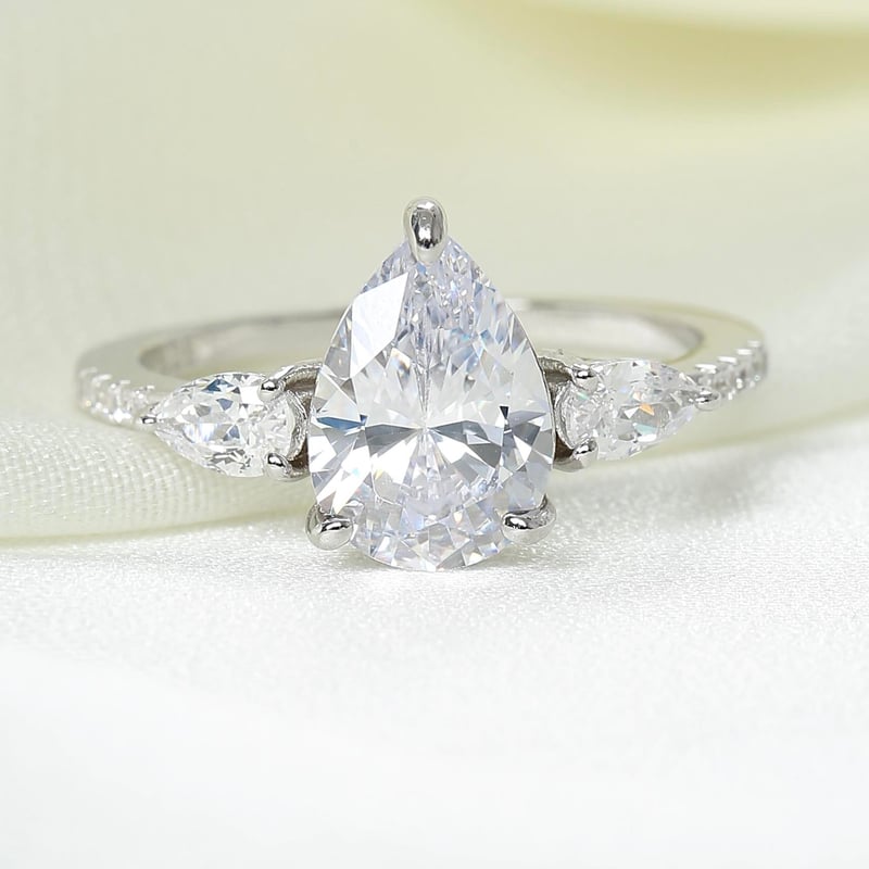 Effective Diamond Trio Doğa Senfonisi Gümüş Yüzük