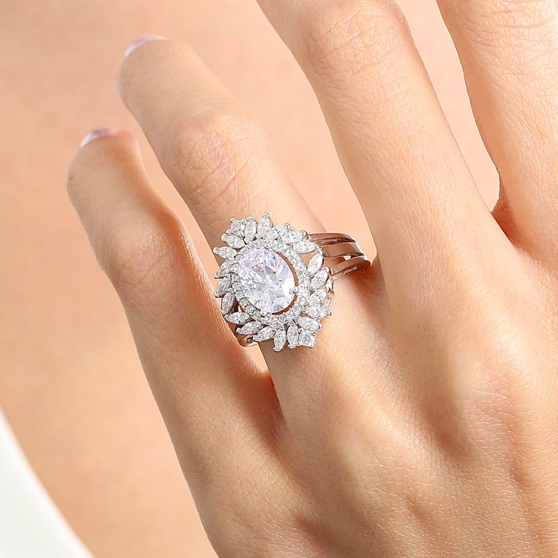 Effective Diamond Venedik Dansı Işıltılı Gümüş Yüzük