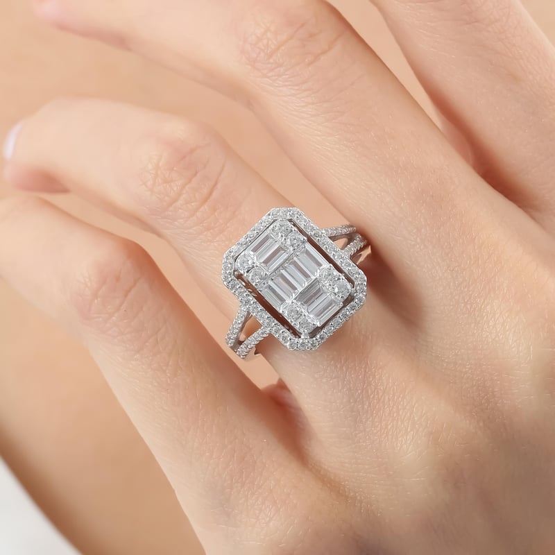 Pırlanta Montür Baget Geleneği Gümüş Yüzük