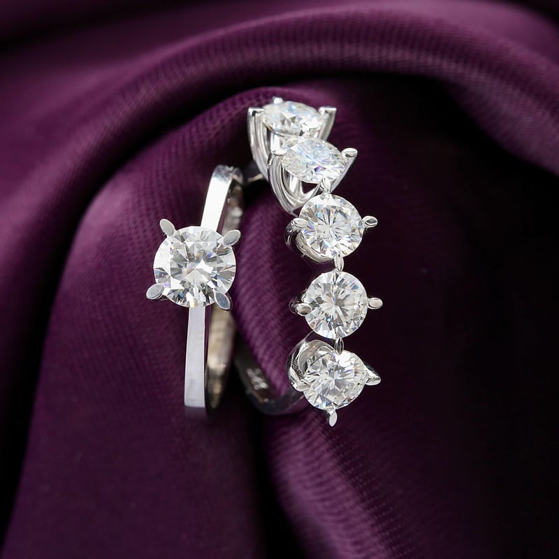 0.80 Karat Mozanit Markiz Masalı Tektaş Gümüş Yüzük