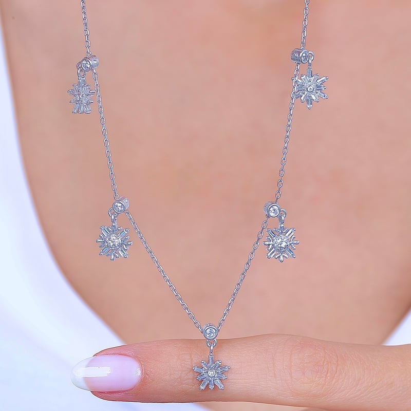 Asil Buluşma Choker Gümüş Şans Kolye