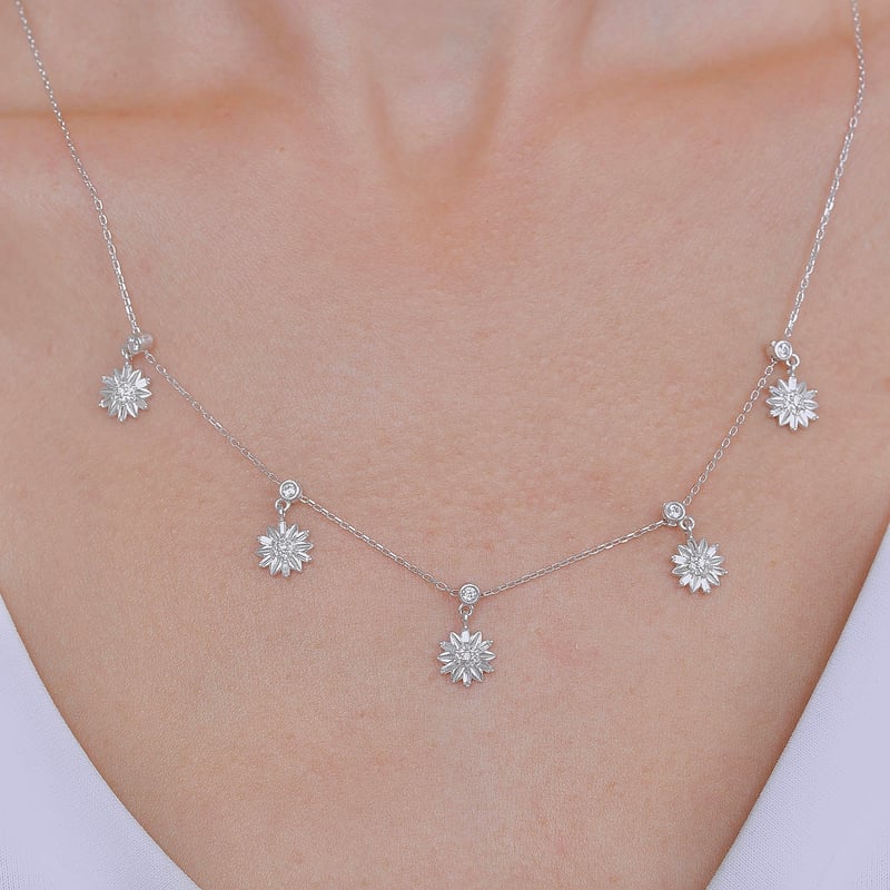 Baget Demeti Choker Gümüş Şans Kolye