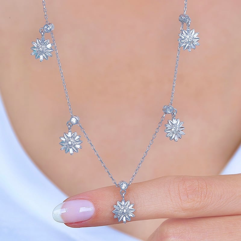 Baget Demeti Choker Gümüş Şans Kolye