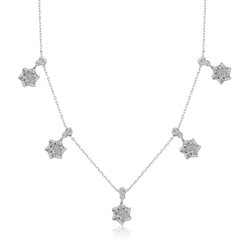 Baget Döngüsü Choker Gümüş Şans Kolye