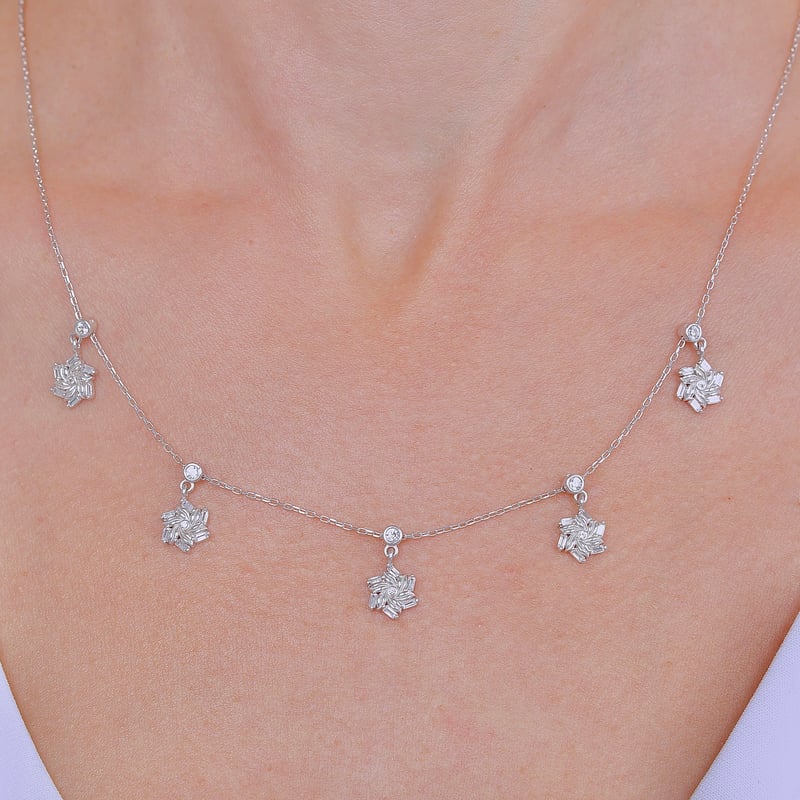 Baget Döngüsü Choker Gümüş Şans Kolye