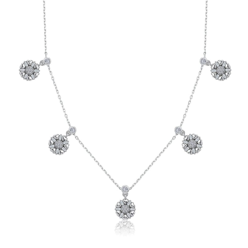 Baget Tomurcuğu Choker Gümüş Şans Kolye