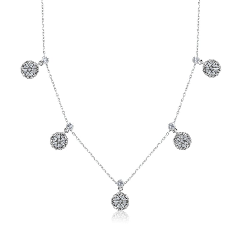 Baget Tomurcuğu Choker Gümüş Şans Kolye