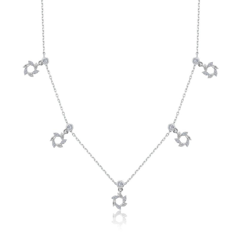 Bahar Tacı Choker Gümüş Şans Kolye