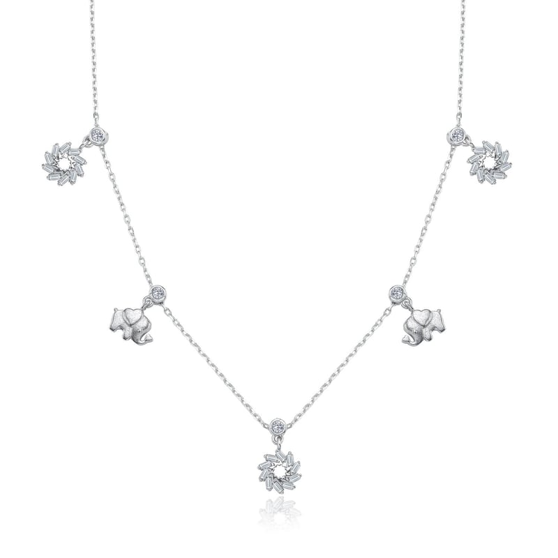 Bereket Güneşi Choker Gümüş Şans Kolye